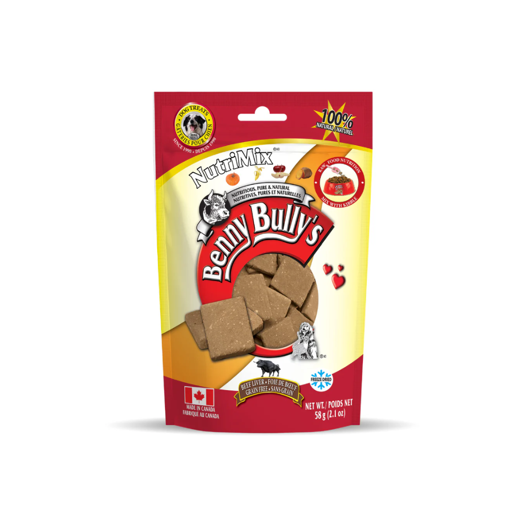 Benny Bully's Freeze Dried Dog Treats - Beef Liver NutriMix