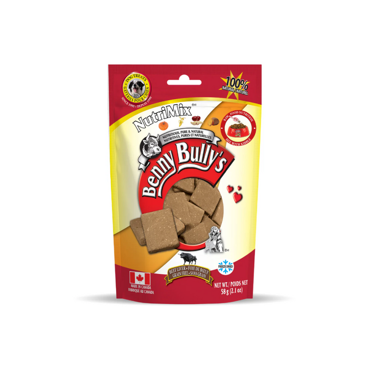 Benny Bully's Freeze Dried Dog Treats - Beef Liver NutriMix