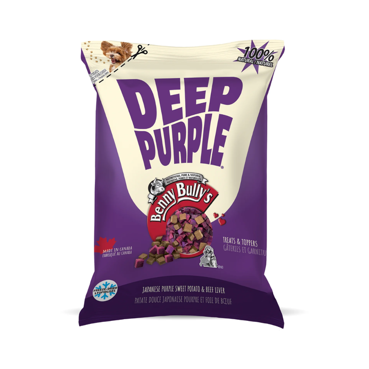 Benny Bully's Freeze Dried Dog Treats - Deep Purple Sweet Potato & Beef Liver
