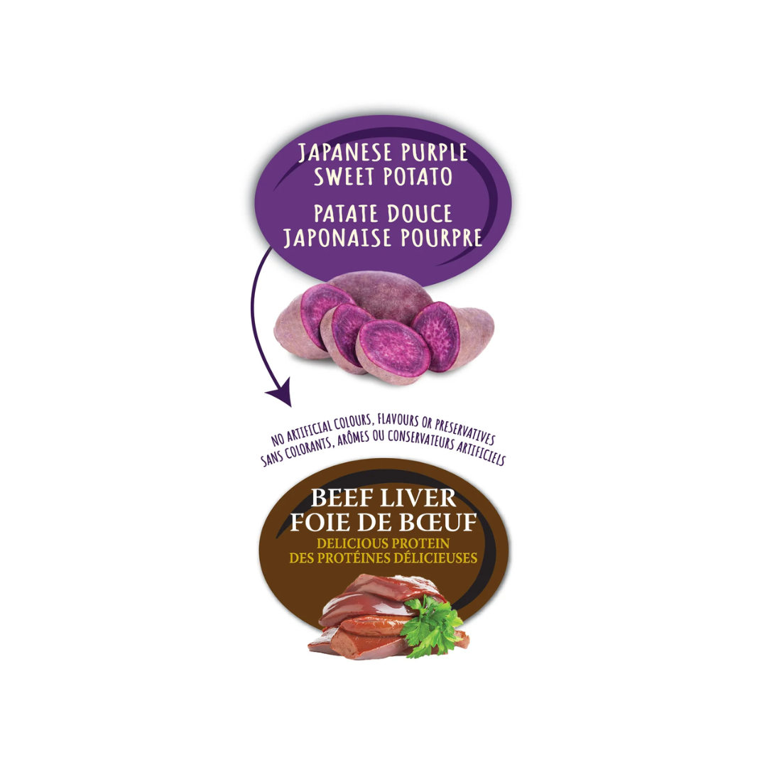 Benny Bully's Freeze Dried Dog Treats - Deep Purple Sweet Potato & Beef Liver