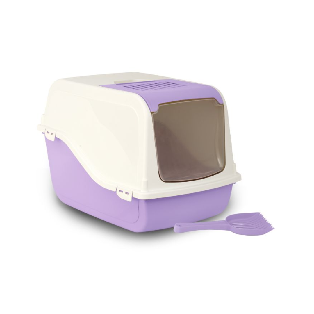 Bergamo Cat Litter Boxes - Ariel Litter Pan With Top