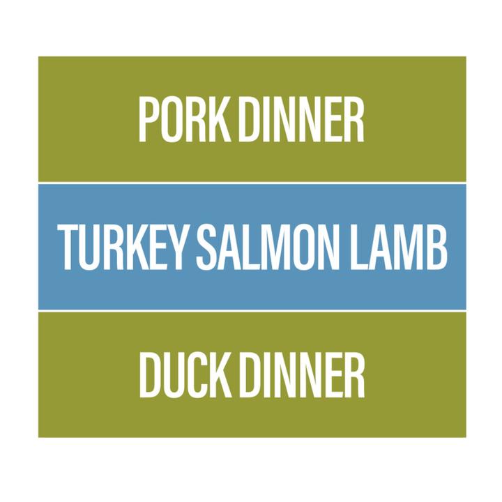 Big Country Raw Frozen Dog Food - Grab N Go Sensitive Pork, Turkey Salmon Lamb, Duck Dinner