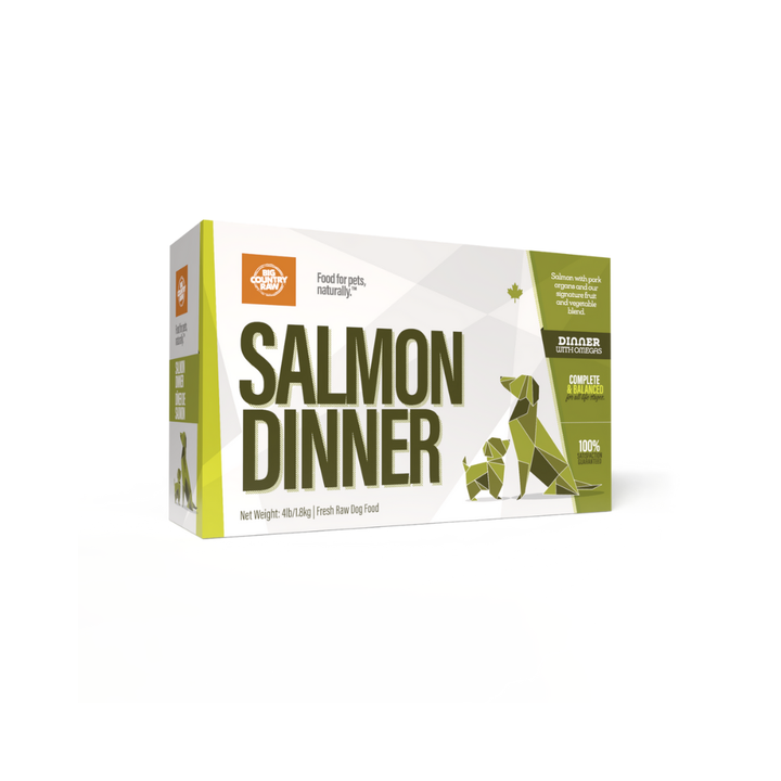 Big Country Raw Frozen Dog Food - Salmon Dinner