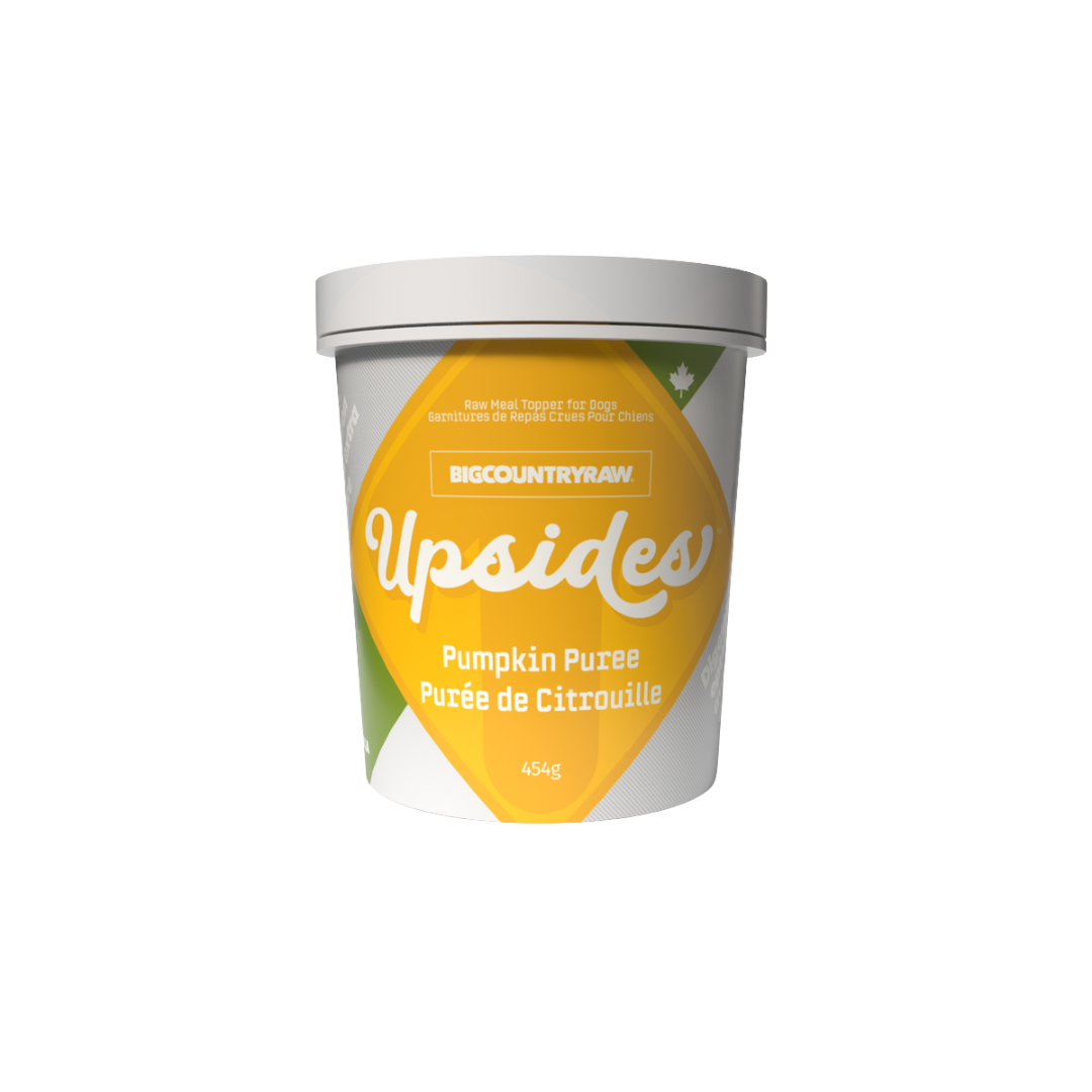 Big Country Raw Frozen Dog Food Toppers - Upsides Pumpkin Puree