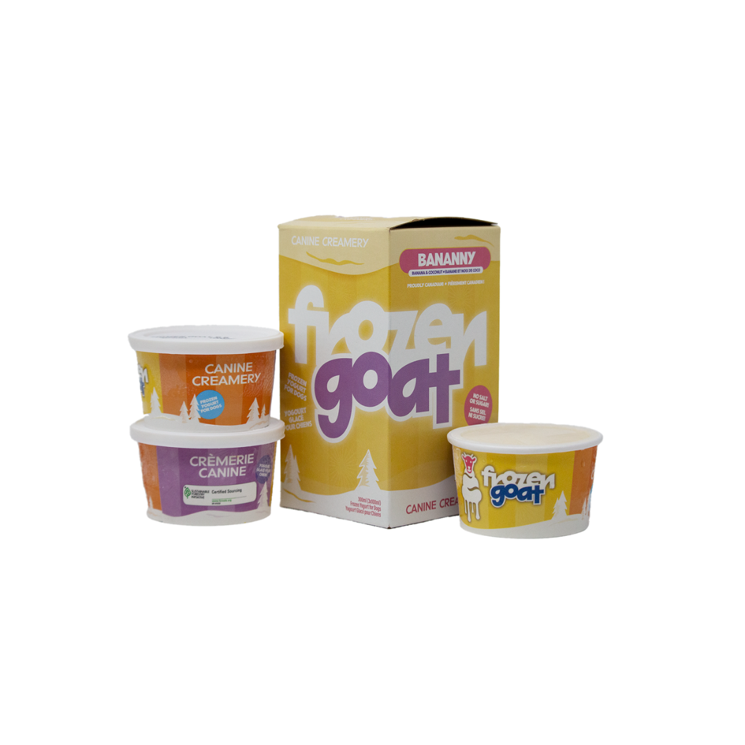 Big Country Raw Frozen Dog Treats - Goat Banana and Coconut Bananny