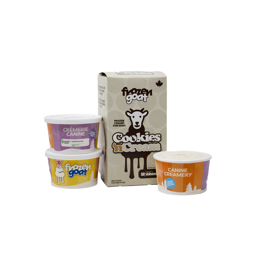 Big Country Raw Frozen Dog Treats - Goat Cookies N Cream
