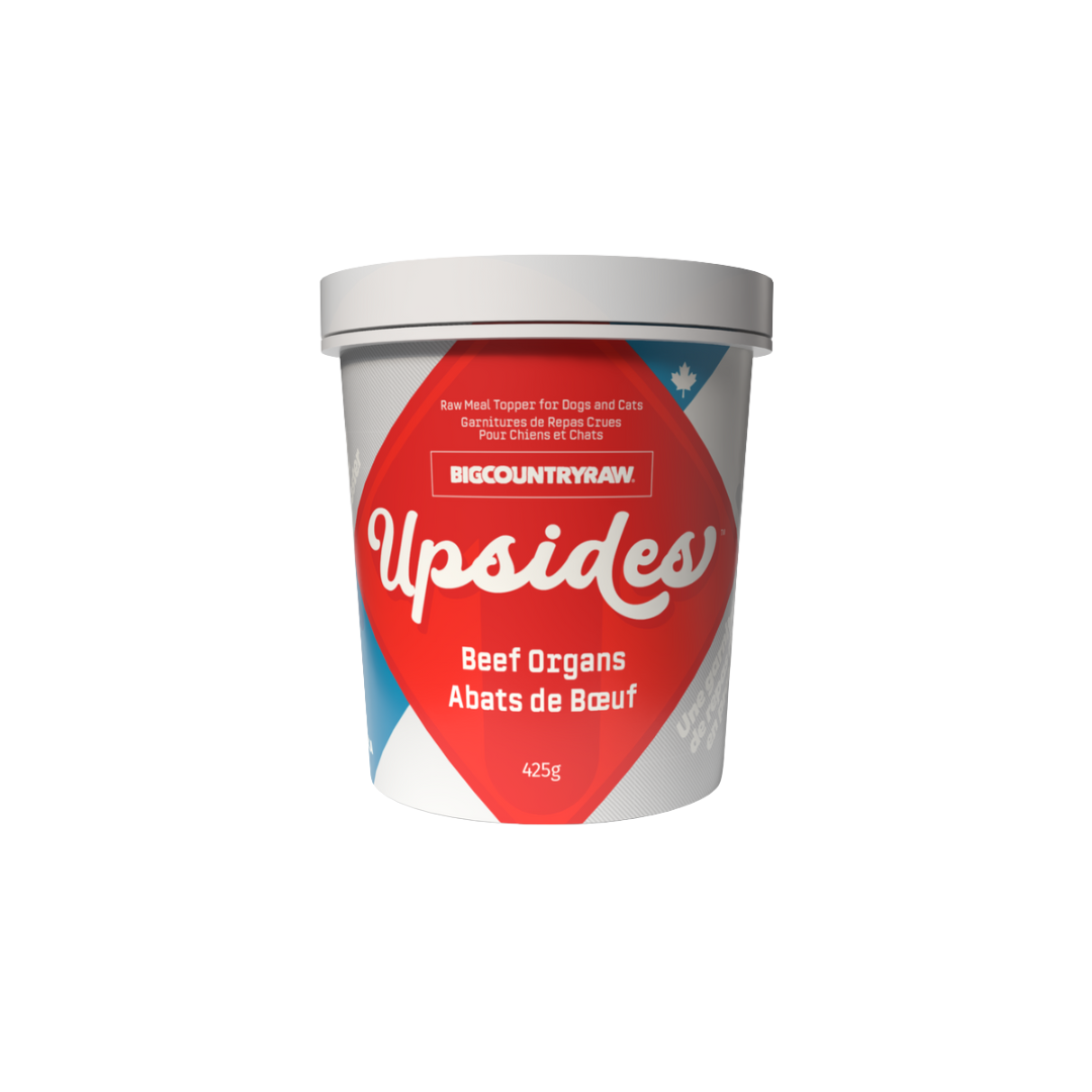 Big Country Raw Frozen Dog & Cat Food Toppers - Upsides Beef Organ Blend