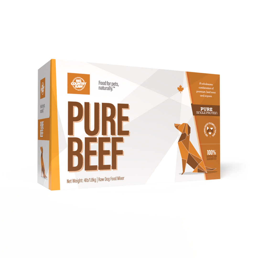 Big Country Raw Frozen Dog and Cat Food - Pure Beef Carton