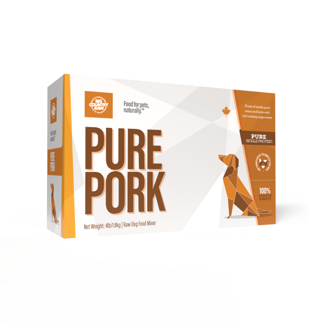 Big Country Raw Frozen Dog and Cat Food - Pure Pork Carton
