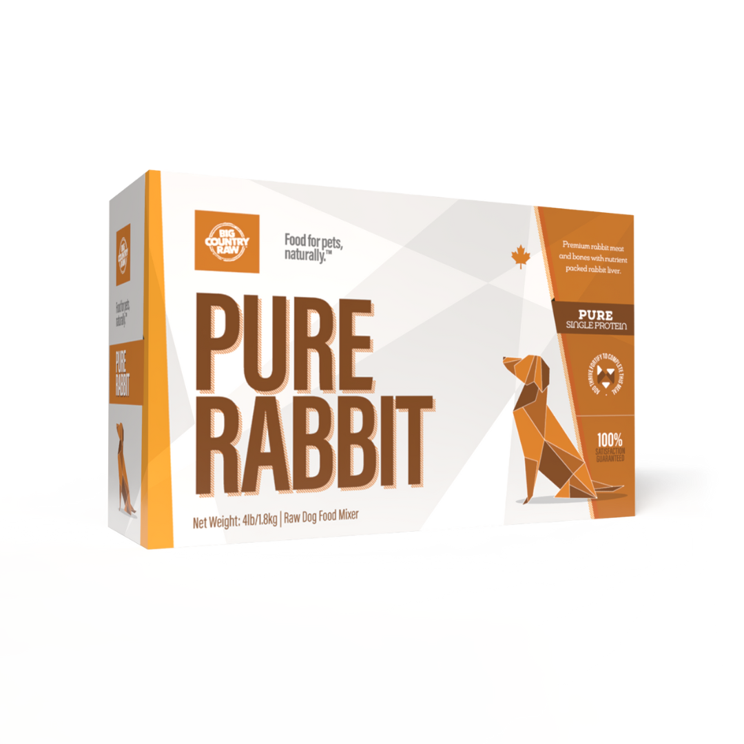 Big Country Raw Frozen Dog and Cat Food - Pure Rabbit Carton
