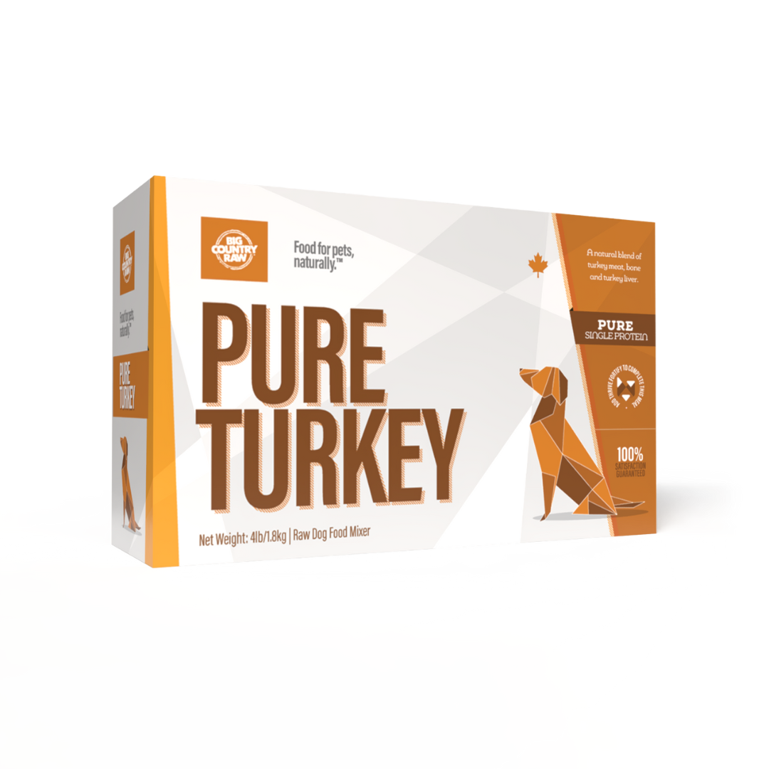 Big Country Raw Frozen Dog and Cat Food - Pure Turkey Carton
