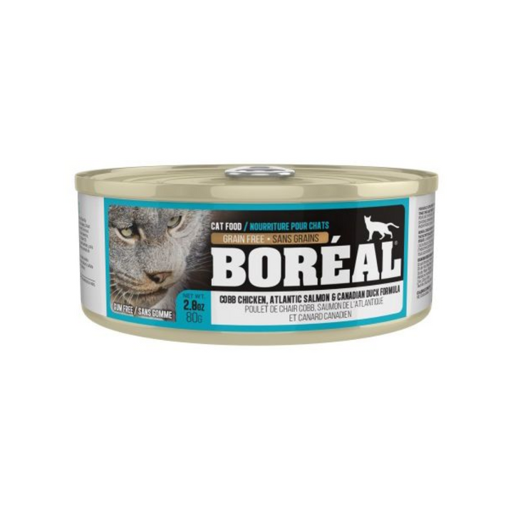 Boreal Wet Cat Food - Cobb Chicken, Canadian Duck & Atlantic Salmon Canned
