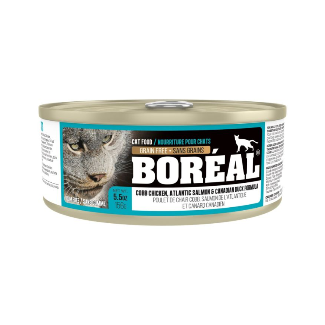 Boreal Wet Cat Food - Cobb Chicken, Canadian Duck & Atlantic Salmon Canned