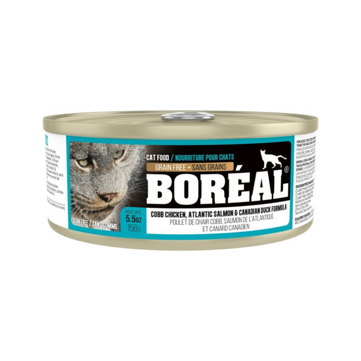 Boreal Wet Cat Food - Cobb Chicken, Canadian Duck & Atlantic Salmon Canned