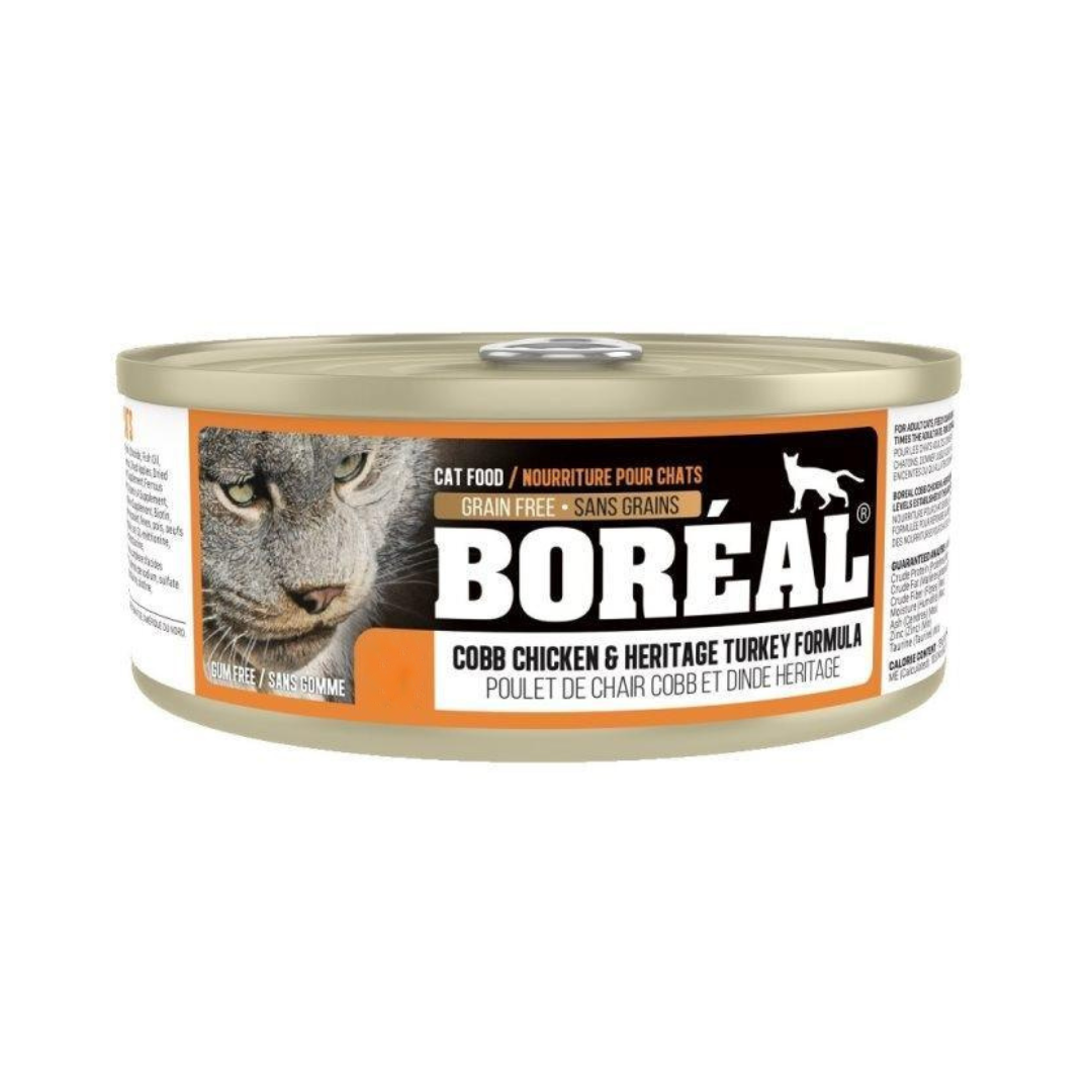 Boreal Wet Cat Food - Cobb Chicken and Heritage Turkey Recipe Canned
