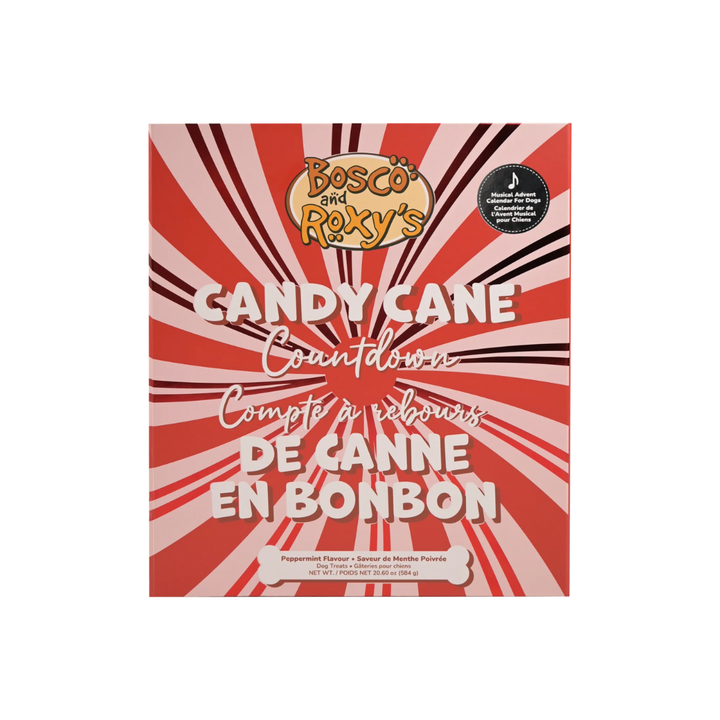 Bosco & Roxy's Dog Treats - Candy Cane Countdown Musical Advent Calendar 2025