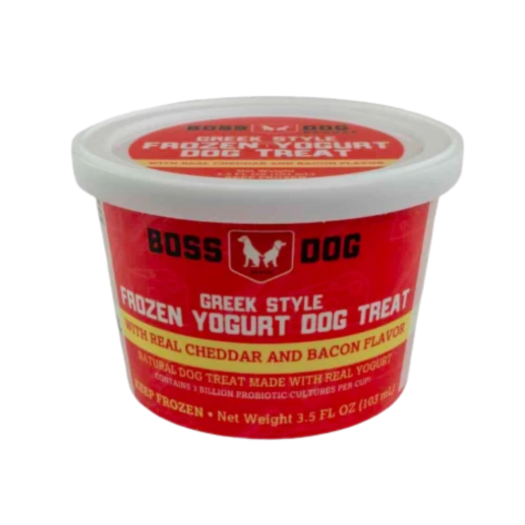 Boss Dog Frozen Dog Treats - Cheddar & Bacon Yogurt