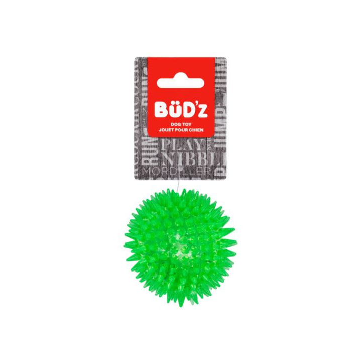 Bud'Z Dog Toys - Rubber Plain Spiked Ball