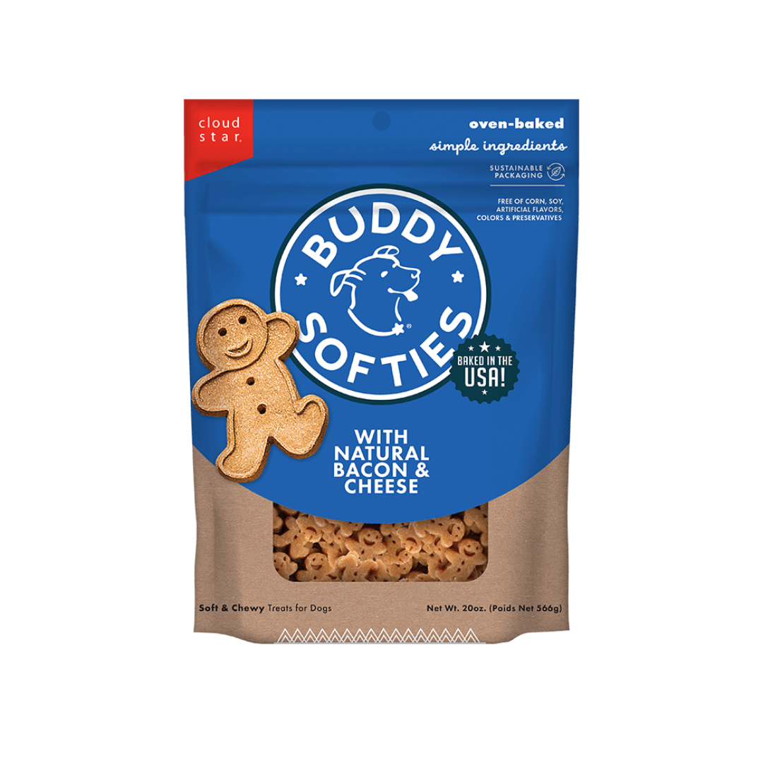 Buddy Biscuits Dog Treats - Original Soft & Chewy Bacon & Cheese