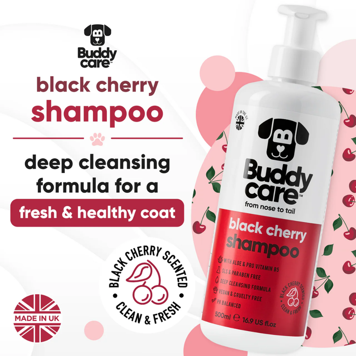 Buddycare Dog Grooming Supplies - Black Cherry Shampoo