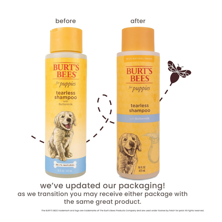 Burt's Bees Pet Shampoo - Puppy Tearless Dog Shampoo with Buttermilk