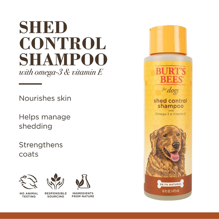Burt's Bees Pet Shampoo - Shed Control Dog Shampoo