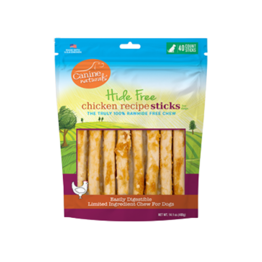 Canine Naturals Dog Treats - Hide Free Chicken Sticks