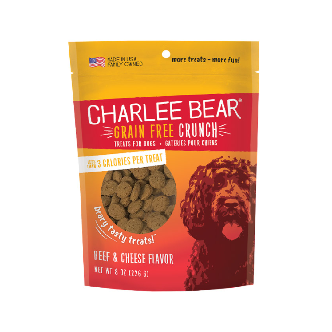 Charlee Bear Dog Treats - Grain Free CRUNCH Beef Liver & Cheese