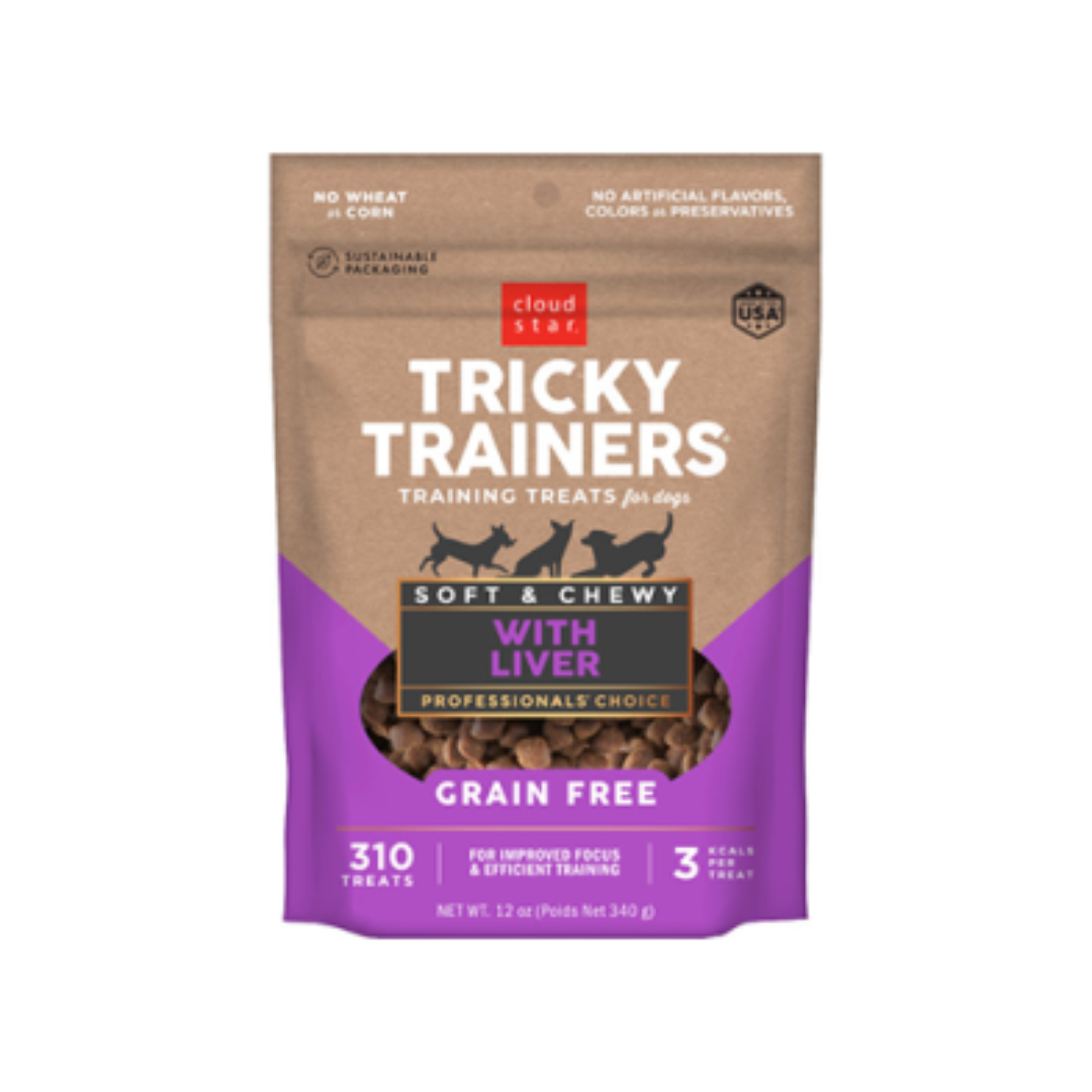 Cloud Star Dog Treats - Tricky Trainers Soft & Chewy Grain Free Liver