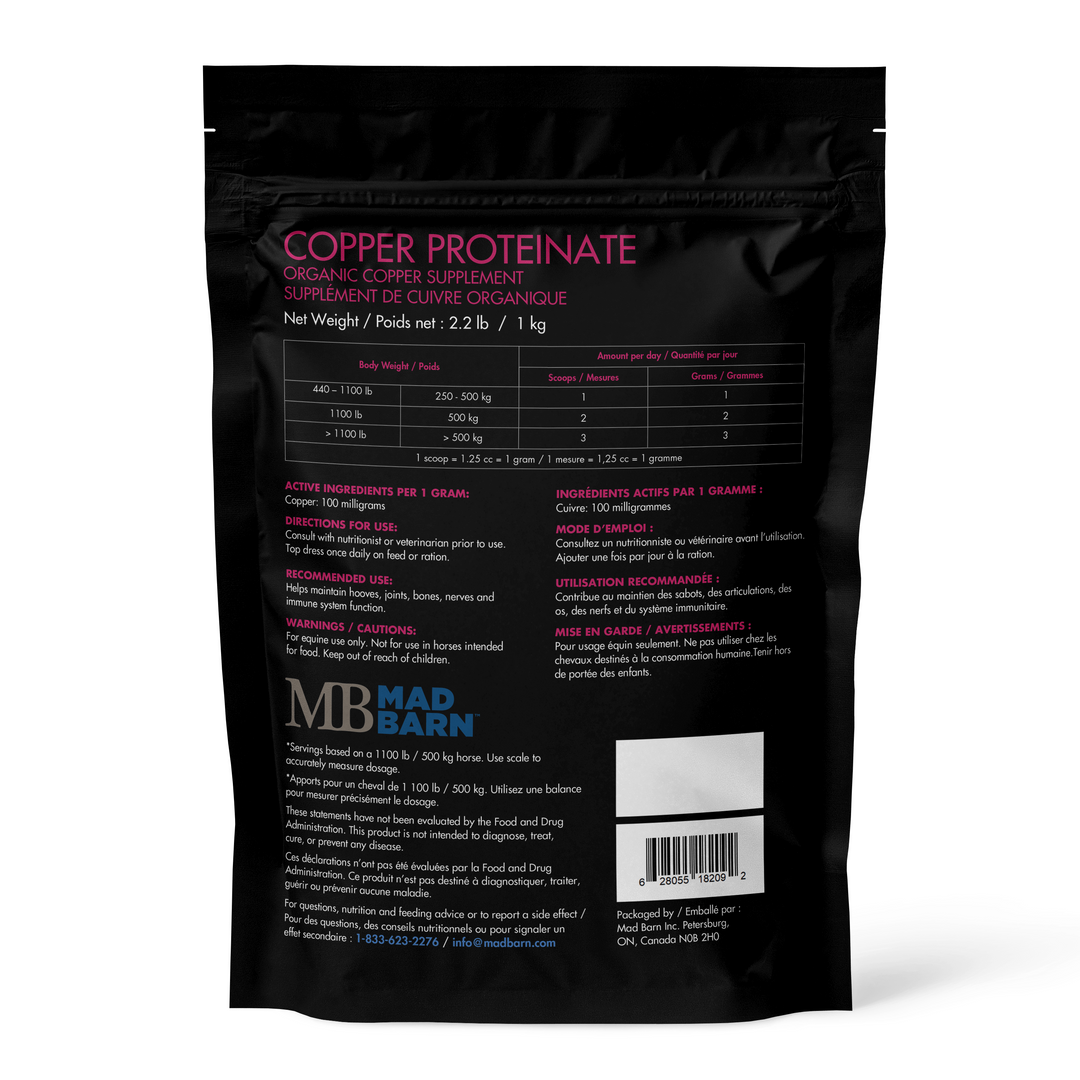 Equine Supplements - Mad Barn Copper Proteinate - 10%