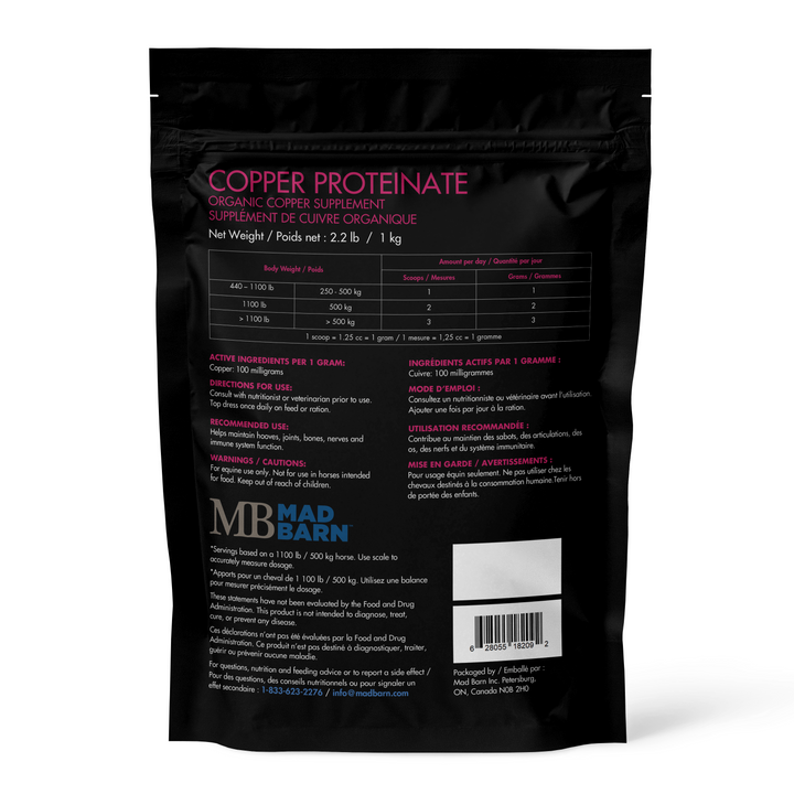 Equine Supplements - Mad Barn Copper Proteinate - 10%