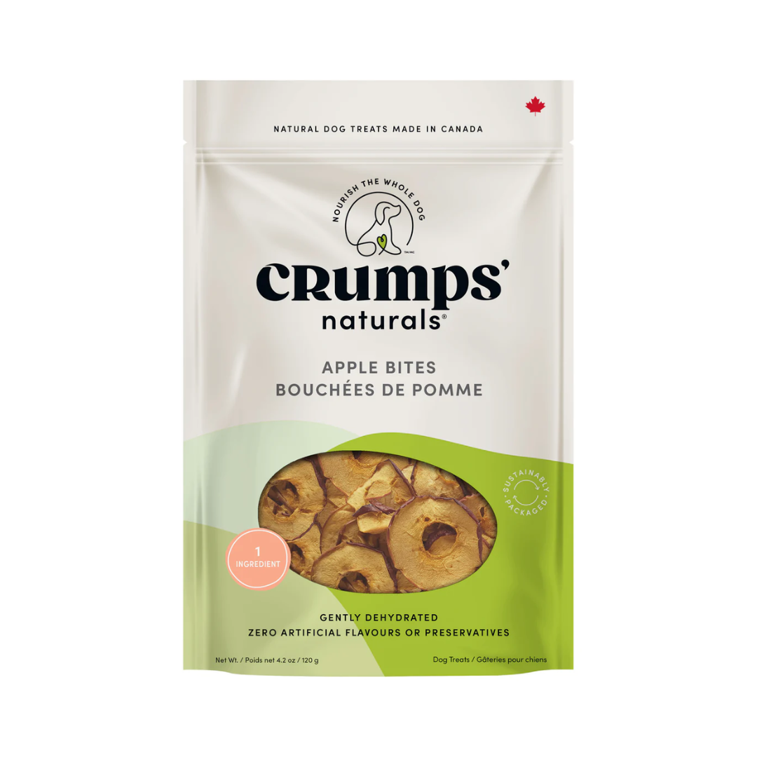 Crumps' Naturals Dehydrated Dog Treats - Apple Bites