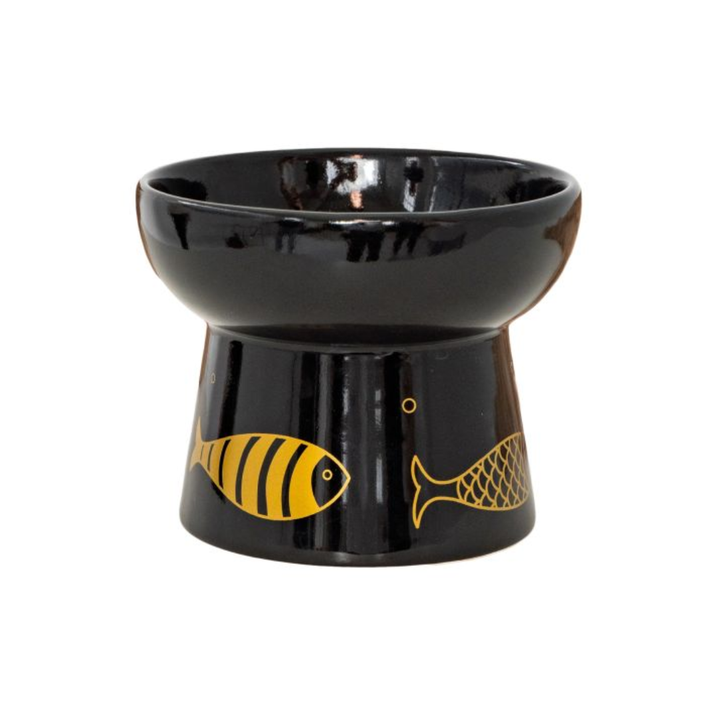 Dexypaws Cat Feeders - Raised 7 oz Ceramic Bowl