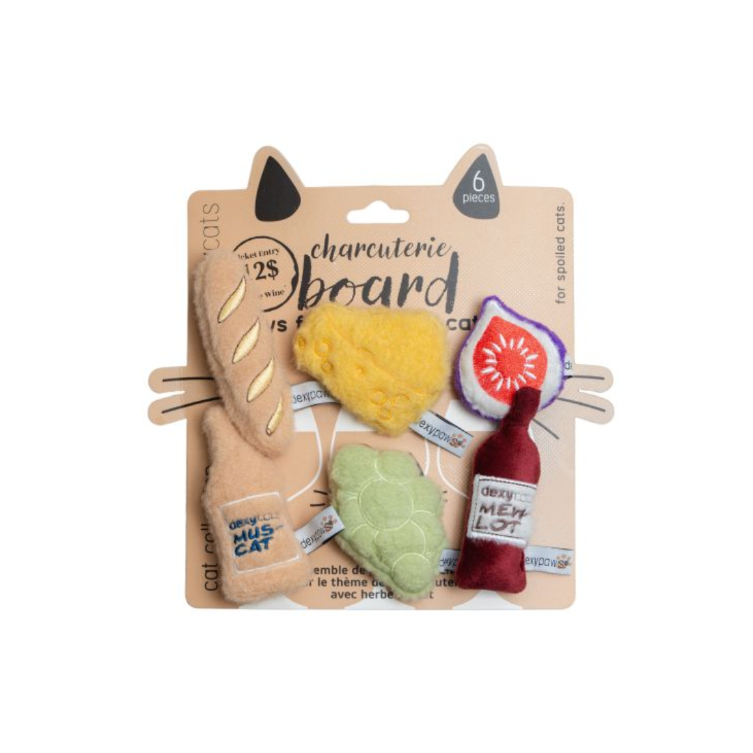 Dexypaws Cat Toys - Charcuterie Plush