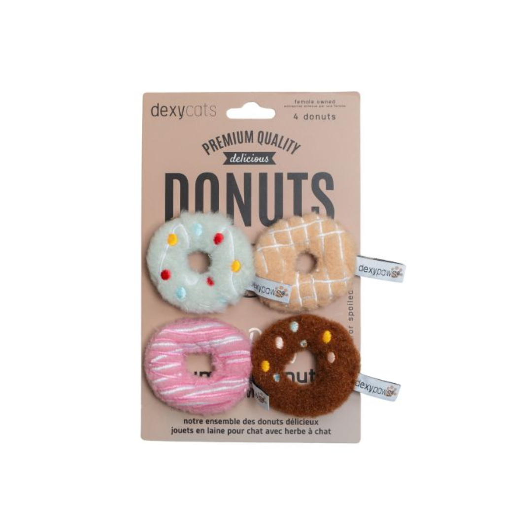 Dexypaws Cat Toys - Donut Plush