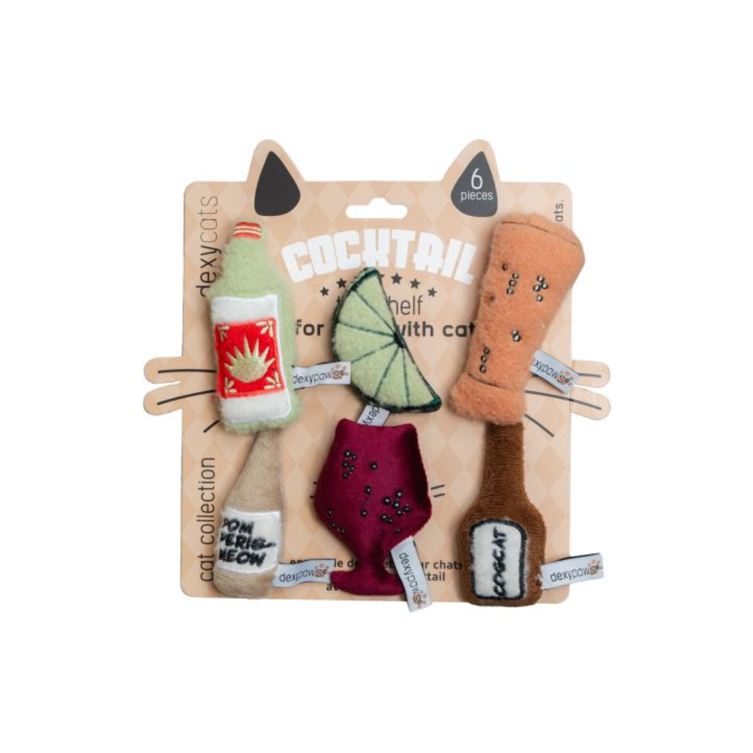 Dexypaws CatToys - Cocktail Plush