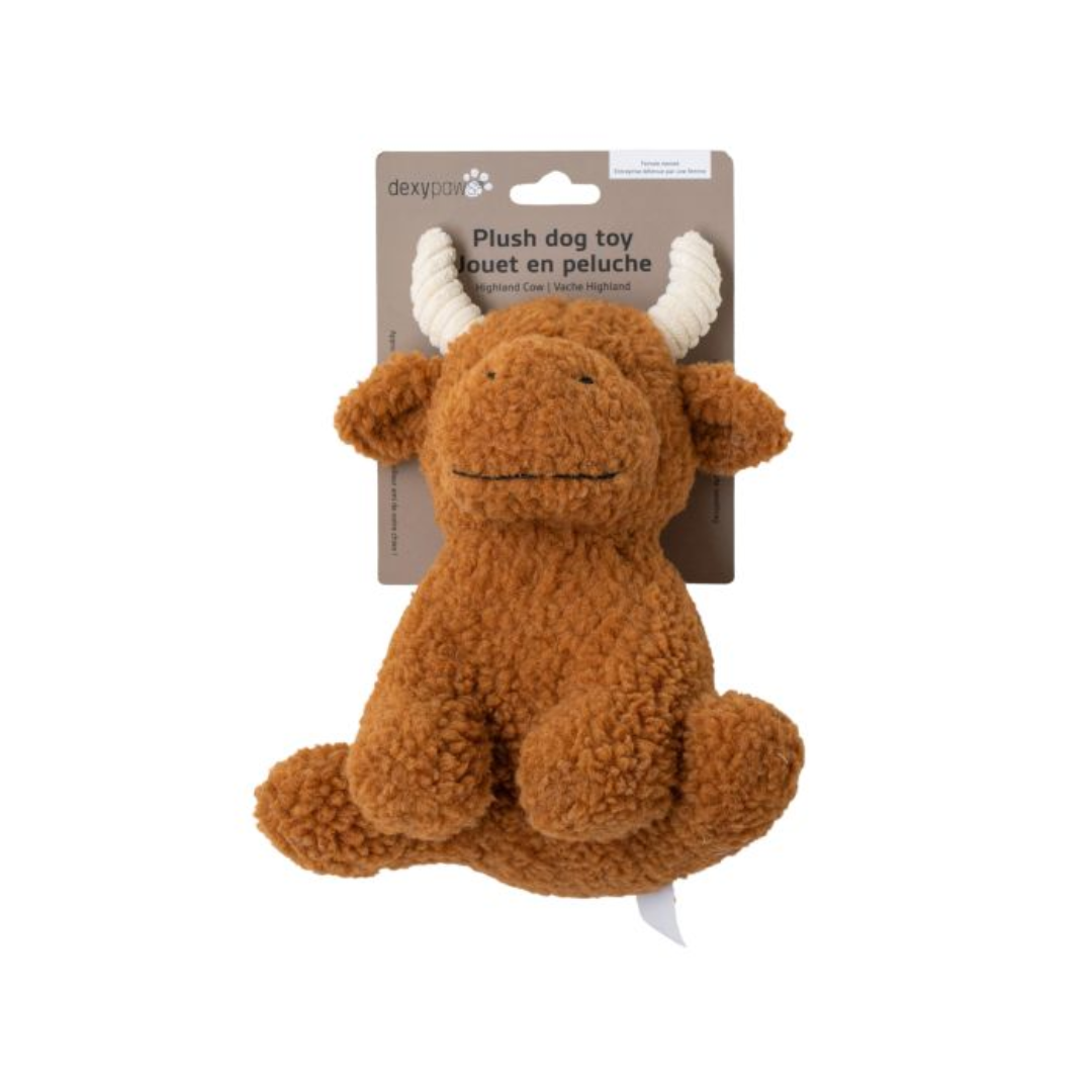 Dexypaws Dog Toys - Cow Plush