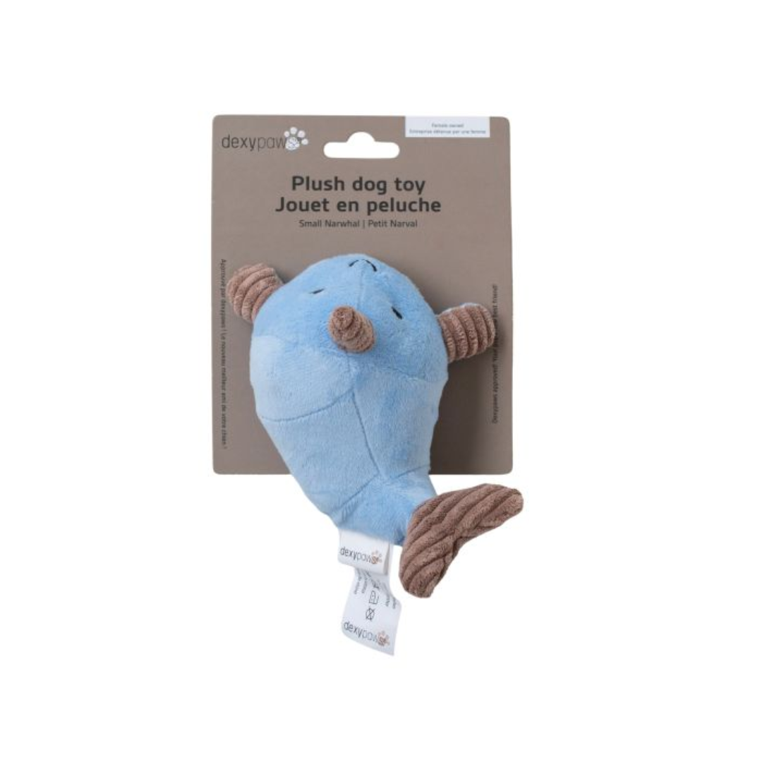 Dexypaws Dog Toys - Narwhal Plush