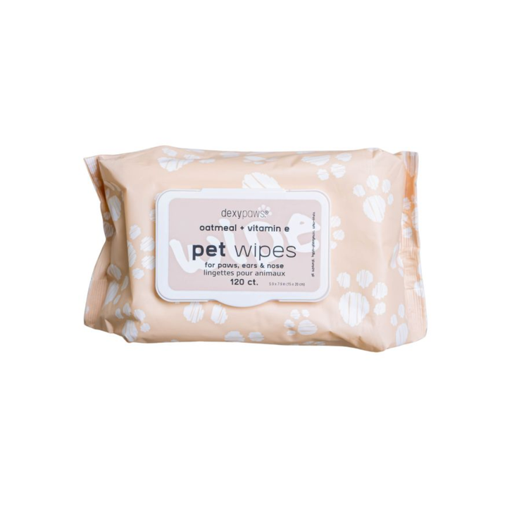 Dexypaws Pet Wipes - Cleansing Wipes For Paws, Ears, & Nose