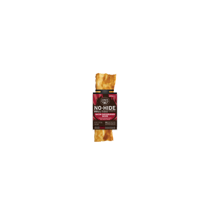 Earth Animal Dog Treats - No-Hide Barbeque Collection Bacon Cheeseburger Rolls
