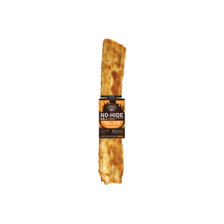 Earth Animal Dog Treats - No-Hide Barbeque Collection Smoked Chicken & Turkey Rolls