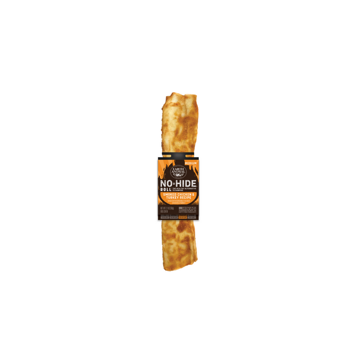 Earth Animal Dog Treats - No-Hide Barbeque Collection Smoked Chicken & Turkey Rolls