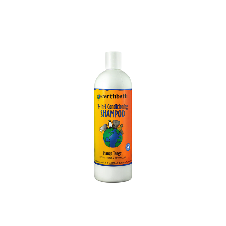 Earthbath Dog & Cat Grooming Supplies - 2-in-1 Conditioning Shampoo Mango Tango