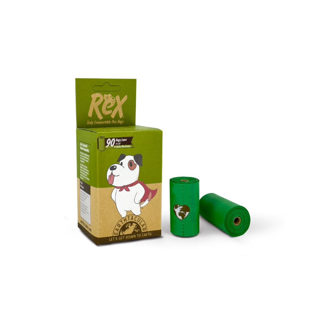 Earthtacular Pet Waste Bags - Plant-Based Bags & FREE Dispenser