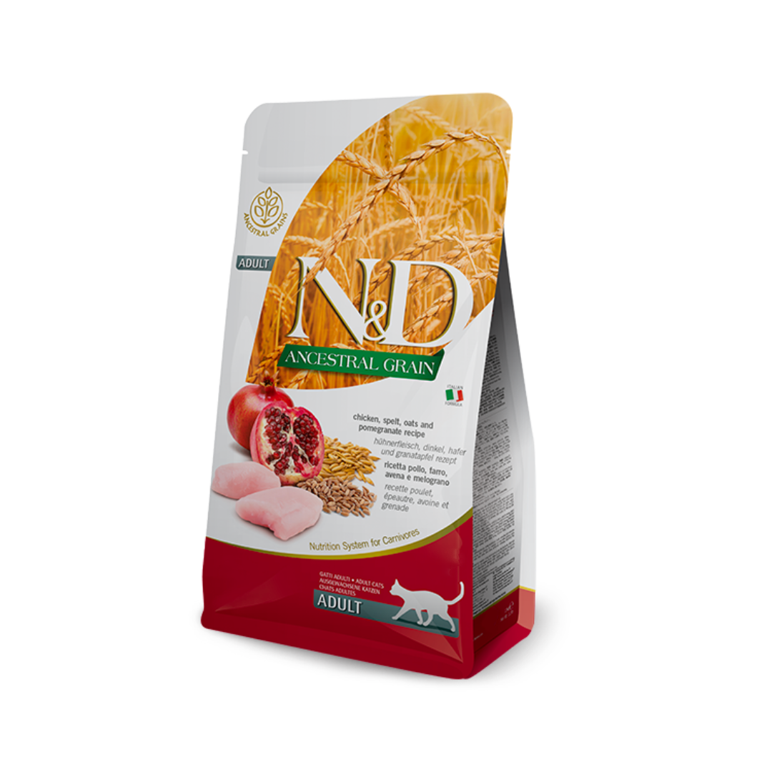 Farmina N&D Dry Cat Food - Ancestral Grain Chicken & Pomegranate Adult