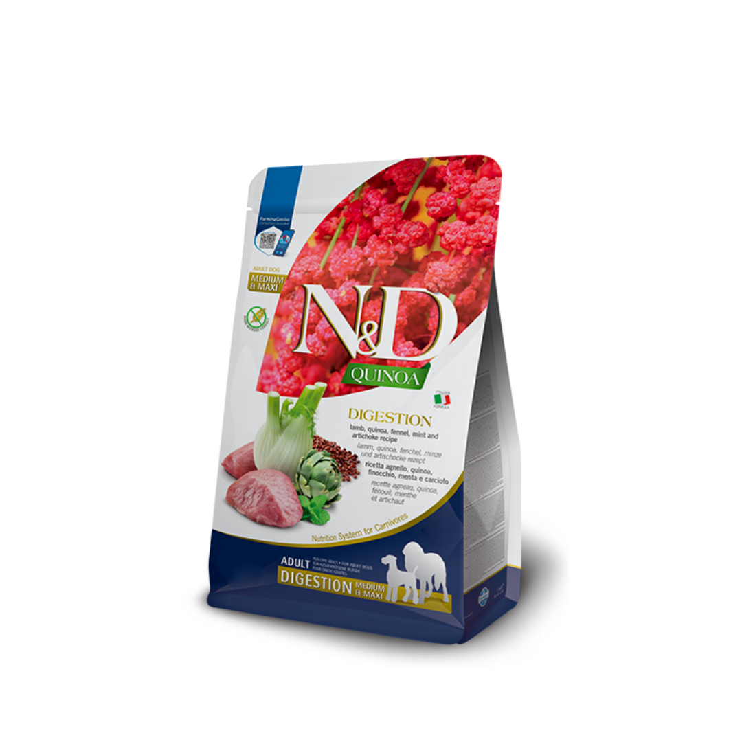 Farmina N&D Dry Dog Food - Digestion Quinoa & Lamb Adult