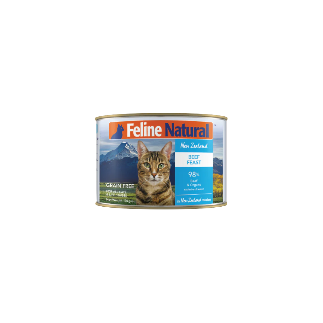 Feline Natural Wet Cat Food - Beef Feast Canned