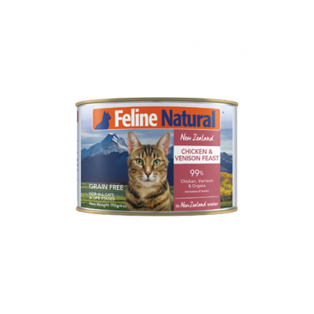 Feline Natural Wet Cat Food - New Zealand Chicken & Venison Grain Free Feast