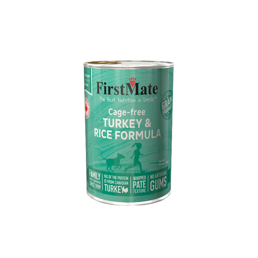 FirstMate Wet Dog Food - Cage-Free Turkey & Rice Formula Canned