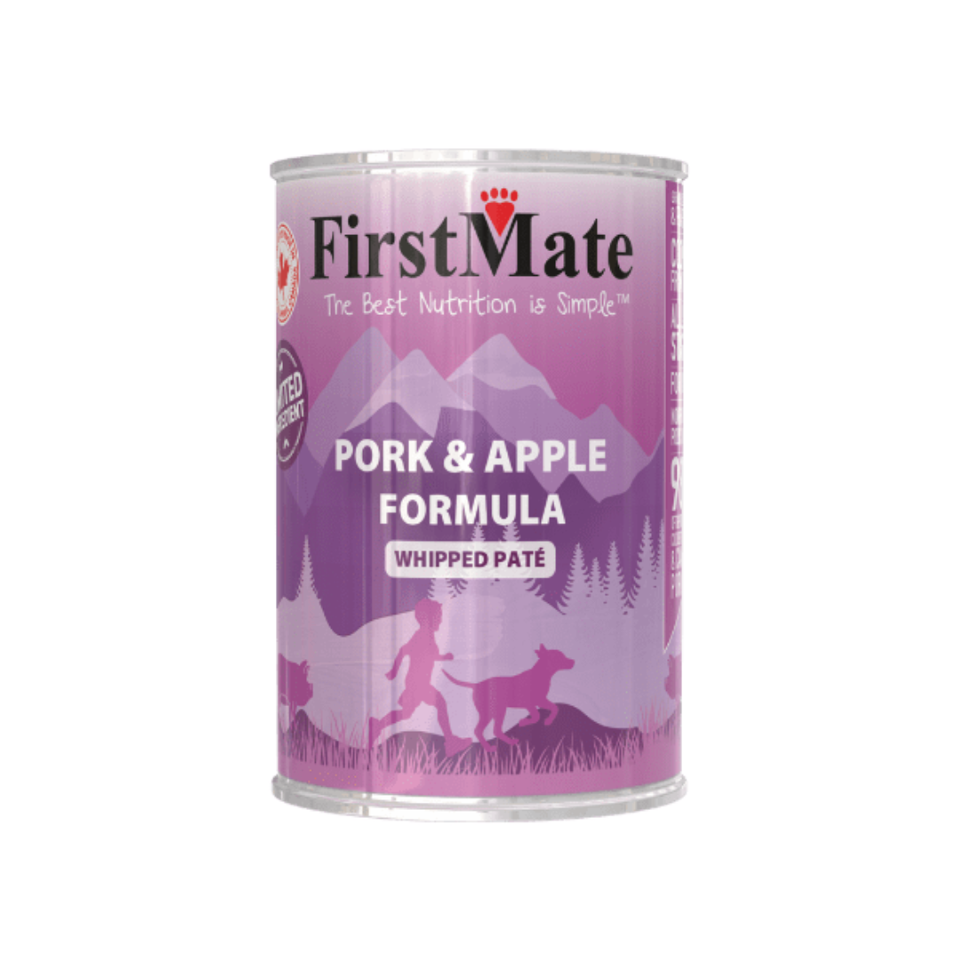 FirstMate Wet Dog Food - Limited Ingredient Grain-Free Pork & Apple Whipped Pate